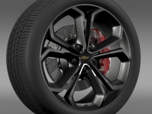 chevrolet volt z spec concept wheel Model 3D