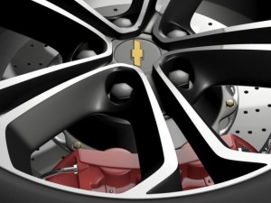 chevrolet volt z spec concept wheel Model 3D