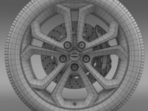 chevrolet volt z spec concept wheel Model 3D