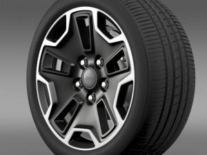 jeep wrangler rubicon wheel 3D Model
