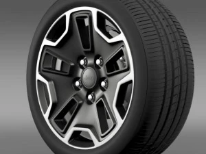 jeep wrangler rubicon wheel 3D Model