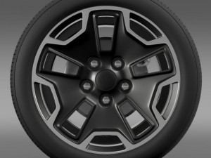 jeep wrangler rubicon wheel 3Dモデル