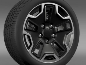 jeep wrangler rubicon wheel 3Dモデル