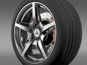 mercedes benz amg gt s wheel 3D Model
