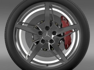 mercedes benz amg gt s wheel 3D Model