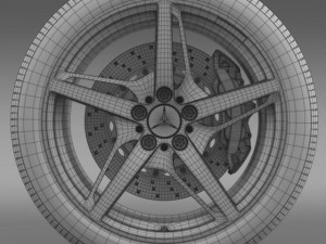 mercedes benz amg gt s wheel 3D Model
