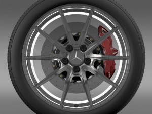 mercedes benz amg gt wheel 3D Model