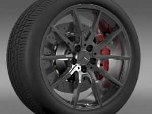 mercedes benz amg gt wheel 3D Model