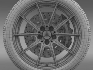 mercedes benz amg gt wheel 3D Model