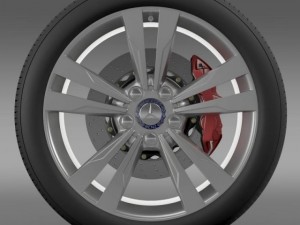 mercedes benz s 350 wheel Modelo 3D