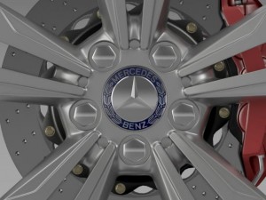 mercedes benz s 350 wheel Modelo 3D