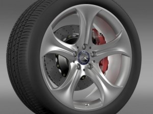 mercedes benz s 400 hybrid wheel 3D-Modell