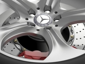 mercedes benz s 400 hybrid wheel 3D-Modell