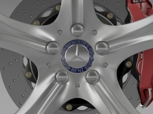 mercedes benz s 400 hybrid wheel 3D-Modell