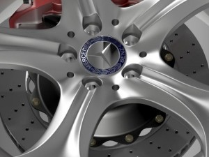 mercedes benz s 400 hybrid wheel 3D-Modell