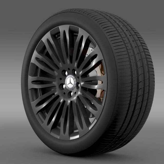 mercedes benz s 600 wheel 3Dモデル .c4d .max .obj .3ds .fbx .stl .blend