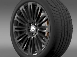 mercedes benz s 600 wheel 3D Model