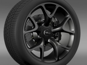 opel insignia opc concept wheel Modello 3D
