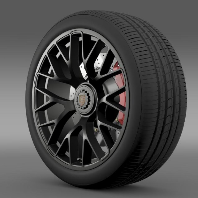 porsche gts 2015 wheel Modelo 3D .c4d .max .obj .3ds .fbx .stl .blend 