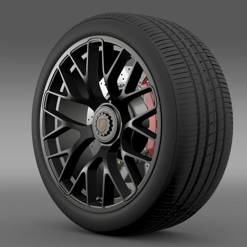porsche gts 2015 wheel 3D Model .c4d .max .obj .3ds .fbx .stl .blend 