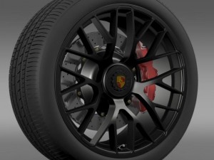 porsche gts 2015 wheel Modelo 3D