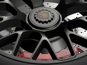 porsche gts 2015 wheel 3D Model