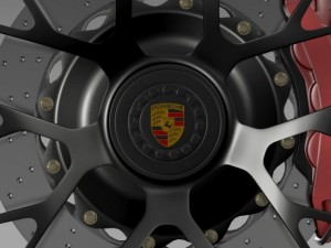 porsche gts 2015 wheel Modelo 3D