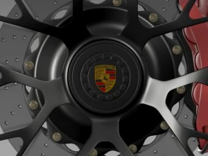 porsche gts 2015 wheel 3D Model