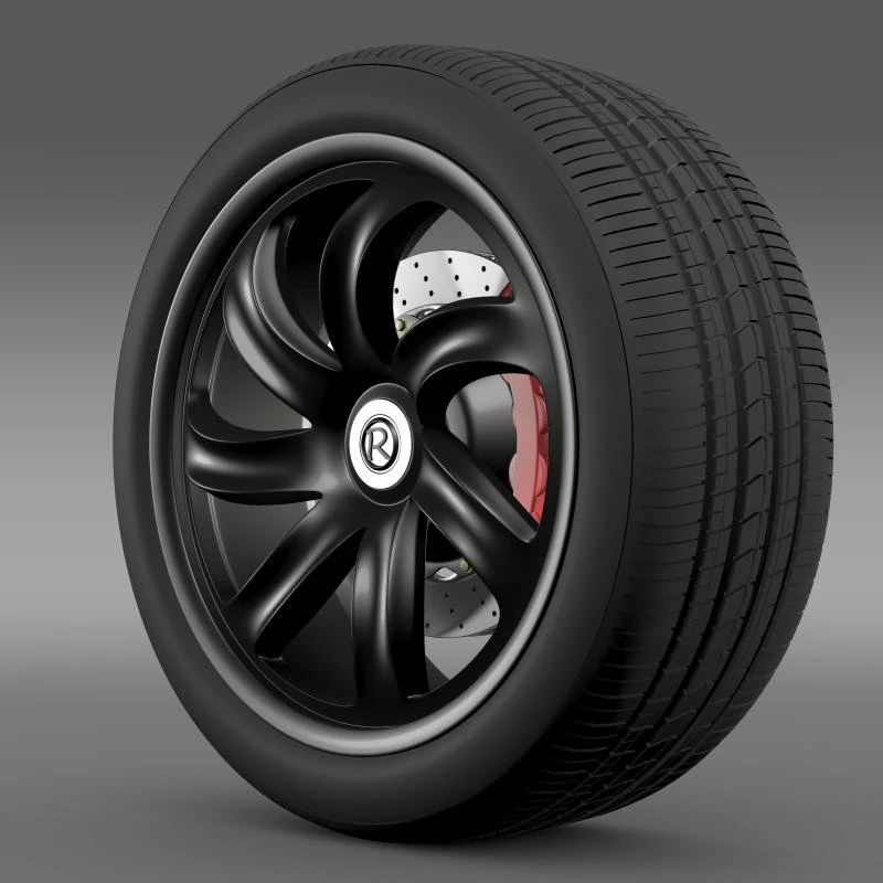 r spirit wheel 3D Model .c4d .max .obj .3ds .fbx .stl .blend 
