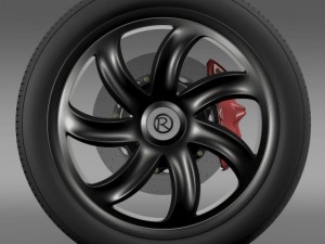 r spirit wheel 3D 模型