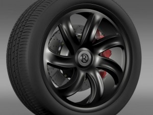 r spirit wheel 3D 模型