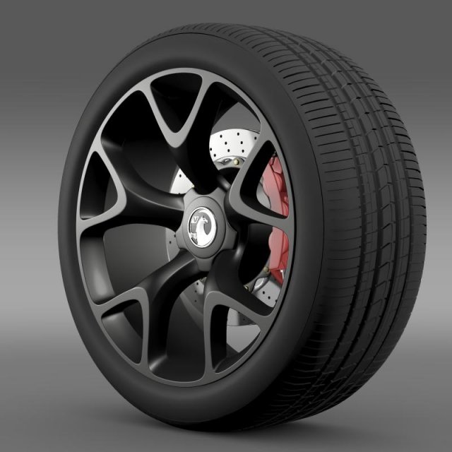 vauxhall insignia vrx wheel 3D Model .c4d .max .obj .3ds .fbx .stl .blend 