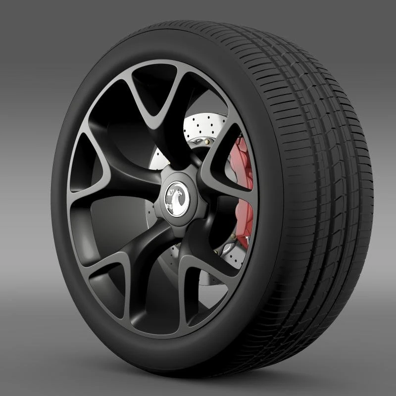 vauxhall insignia vrx wheel 3D Model .c4d .max .obj .3ds .fbx .stl .blend 