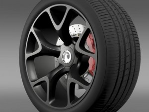 vauxhall insignia vrx wheel 3D Model