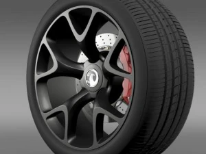 沃克斯豪尔徽章 VRX 车轮 3D 模型