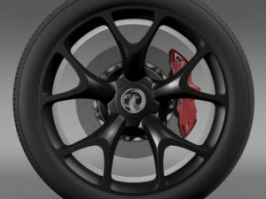 vauxhall insignia vrx wheel 3D Model