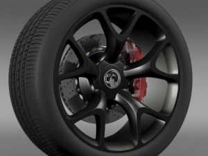 vauxhall insignia vrx wheel 3D Model