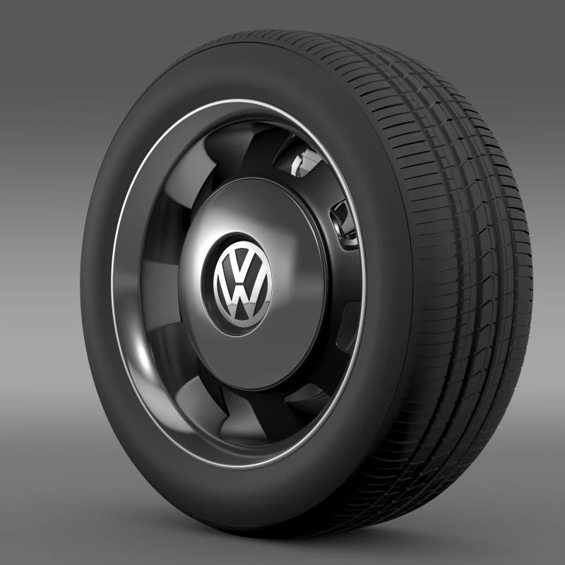 vw beetle classic wheel 3D Model .c4d .max .obj .3ds .fbx .stl .blend 