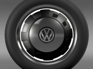 vw beetle classic wheel 3D Model