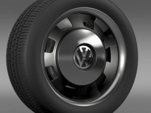 vw beetle classic wheel Model 3D