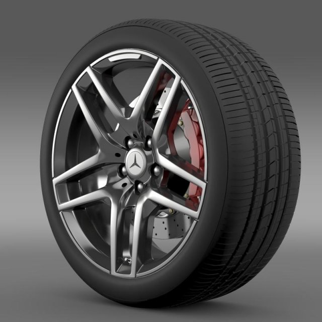 amg mercedes benz s 500  wheel 3D Модель .c4d .max .obj .3ds .fbx .stl .blend 