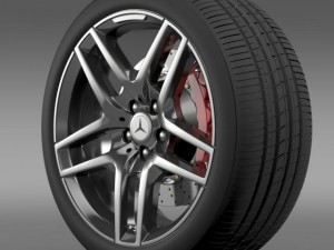 amg mercedes benz s 500  wheel Modelo 3D