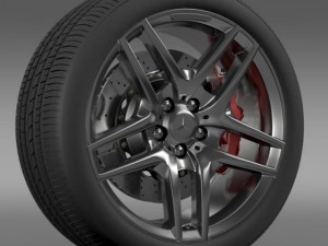 amg mercedes benz s 500  wheel 3D Модель