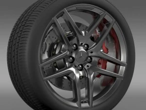 amg mercedes benz s 500  wheel 3D Model