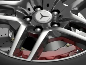 amg mercedes benz s 500  wheel 3D Model