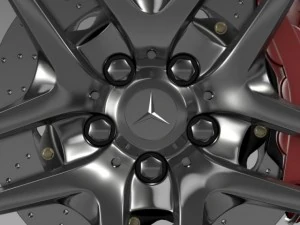 amg mercedes benz s 500  wheel 3D Model