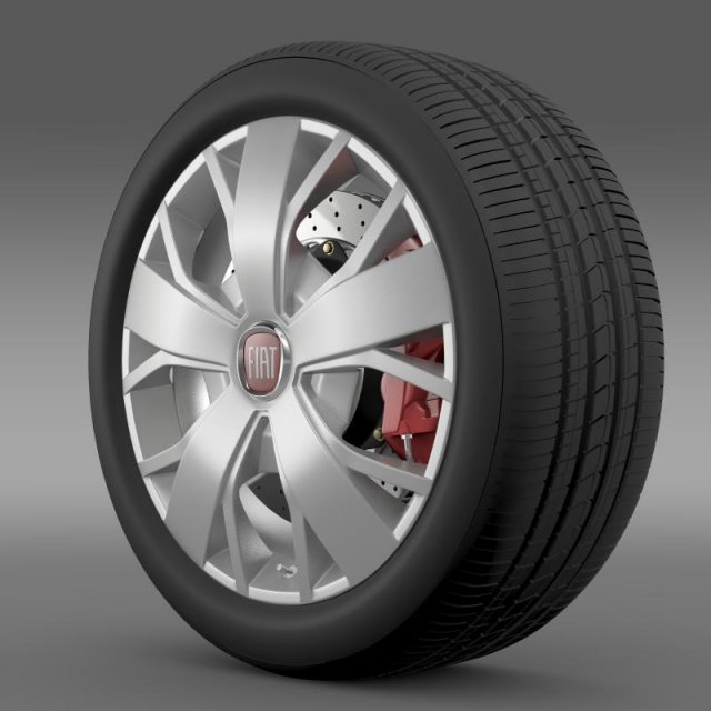 fiat ducato van l2h2 wheel 3D Модель .c4d .max .obj .3ds .fbx .stl .blend 