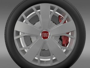 fiat ducato van l2h2 wheel 3D Модель