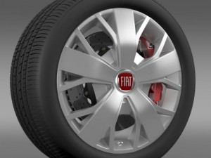fiat ducato van l2h2 wheel 3D Модель