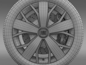 fiat ducato van l2h2 wheel 3D Модель